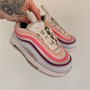Nike Women's Air Max 97 Pink and Purple Sneakers